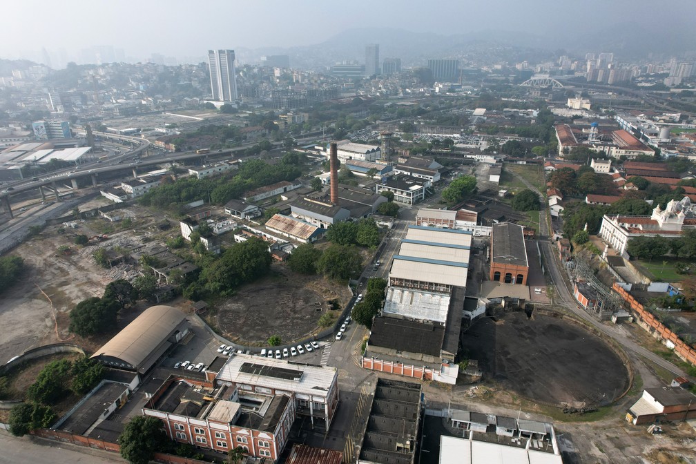 Gasômetro: terreno onde o Flamengo deseja construir seu estádio — Foto: André Durão