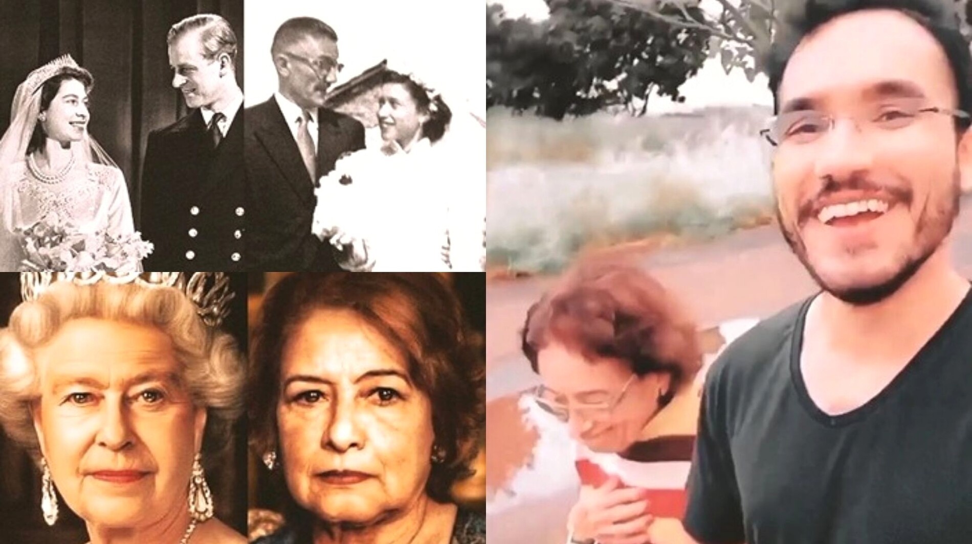 'Betinha do Pantanal': neto viraliza com vídeo que aponta semelhanças entre avó e a Rainha Elizabeth II