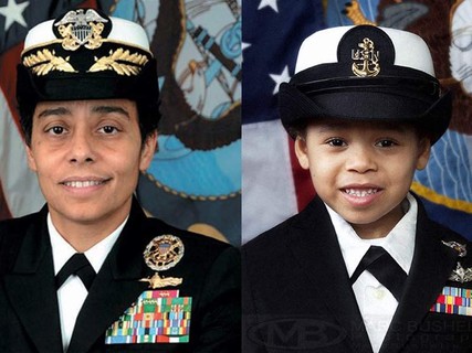 A pequena como a Michelle Howard, a primeira almirante cinco-estrelas da Marinha americana