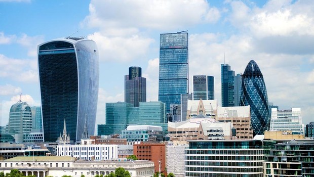 Vista da City, distrito financeiro de Londres (Foto: Divulgação / Prefeitura de Londres)