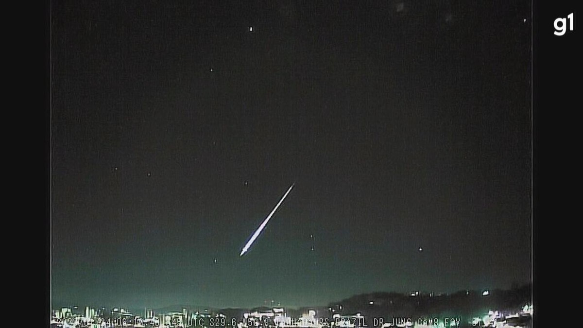 Observatório registra passagem de meteoro bólido no céu em direção à ...
