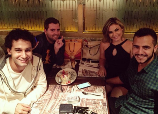 Rafael Almeida, Felipe Carauta, Maria Cláudia e Matheus Lisboa (Foto: Reprodução/Instagram)