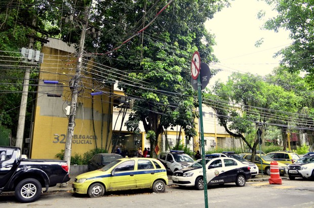 Delegacia do caso Rayanne Morais e Douglas Sampaio (Foto: Roberto Teixeira / EGO)