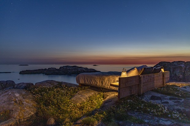 Suécia ganha hotel de luxo isolado em ilha com farol do século 19 (Foto: Divulgação)