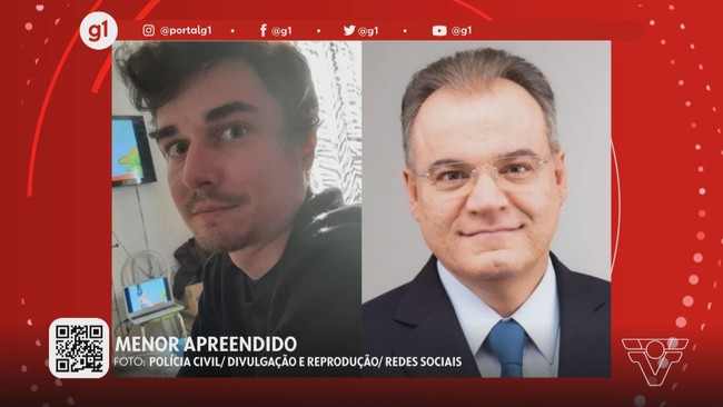 G1 em 1 minuto - Santos: Menor  apreendido sob a suspeita de ter participado de crime