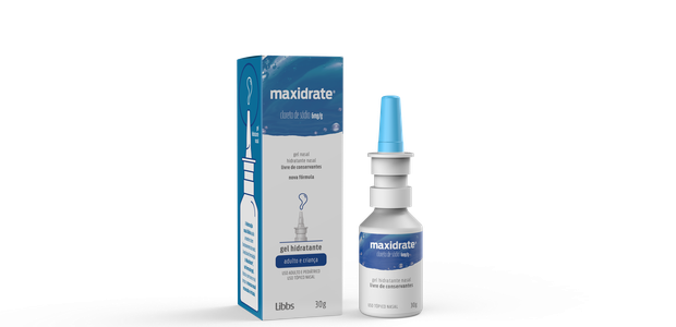 O Maxidrate é indicado para o tratamento do ressecamento da mucosa nasal (Foto: Divulgação/Libbs)