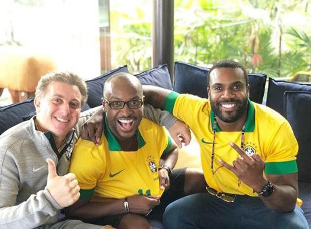 Luciano Huck, Thiaguinho e Rafael Zulu (Foto: Reprodução/Instagram)