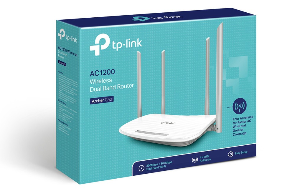 C50 tem velocidades maiores como diferencial diante do Archer C25 — Foto: Divulgação/TP-Link