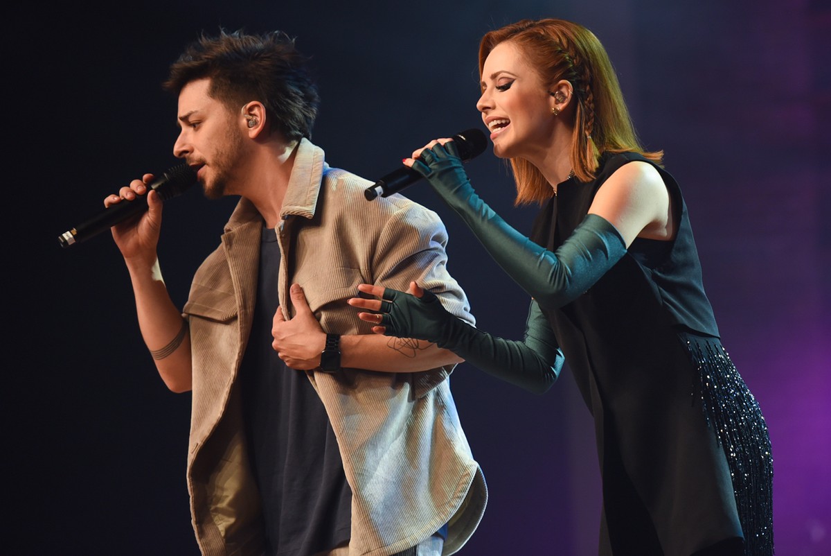Sandy interviene y Junior Lima sorprende a los fanáticos al subir al escenario.  ¡mira las fotos!  |  televisión y celebridades