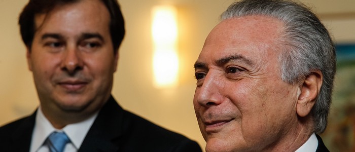 Resultado de imagem para rodrigo maia e michel temer