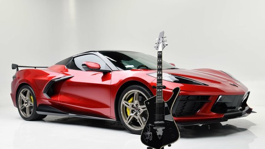Chevrolet Corvette C8 2022 de Paul Stanley, guitarrista do Kiss, será leiloado em Las Vegas
