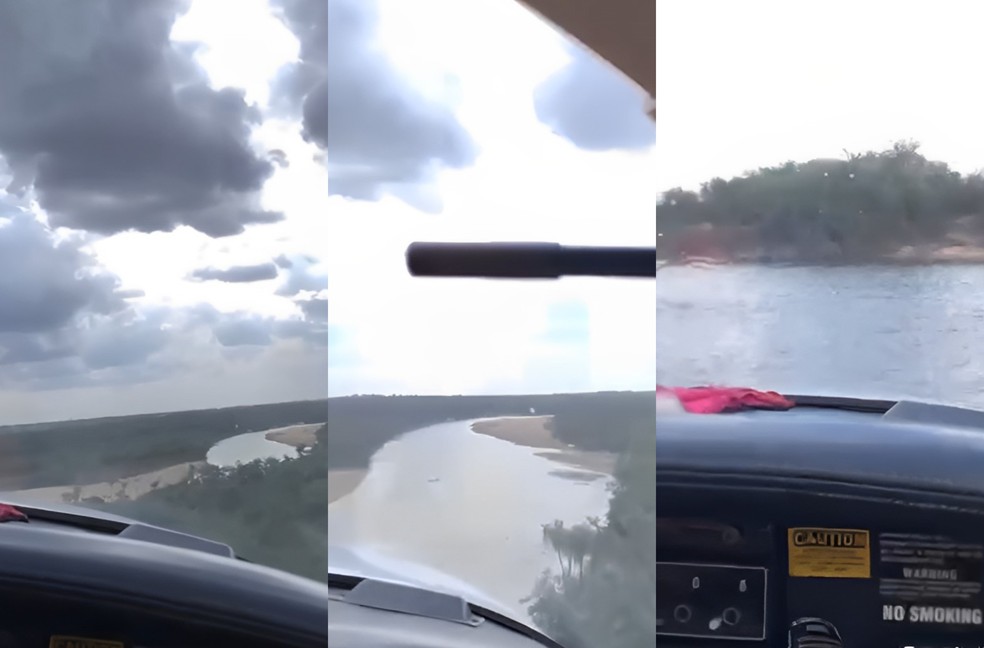 Aeronave sofreu pane no motor e realizou pouso forçado em praia de Boa Vista.  — Foto: Arquivo pessoal