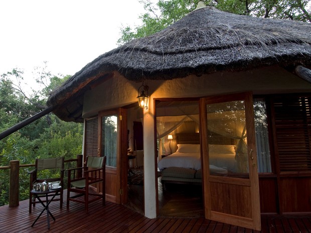 Casa na árvore do hotel Sanctuary Sussi & m na Zâmbia (Foto: Divulgação/Sanctuary Retreats)