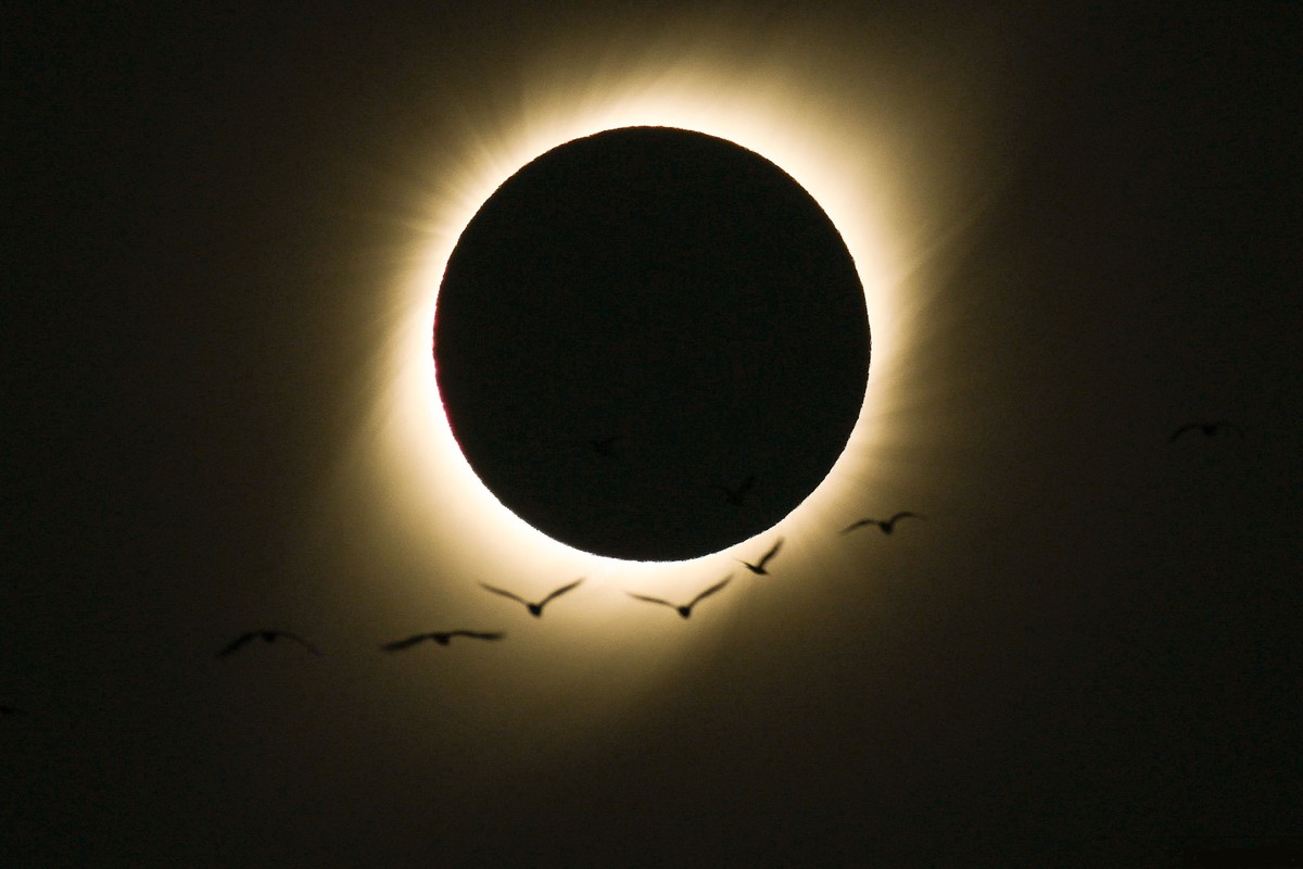 Foto do eclipse solar tirada por brasileiro é a 'imagem do dia' da Nasa