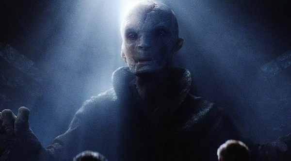 O ator Andy Serkis no papel do vilão Snoke da franquia Star Wars (Foto: Reprodução)