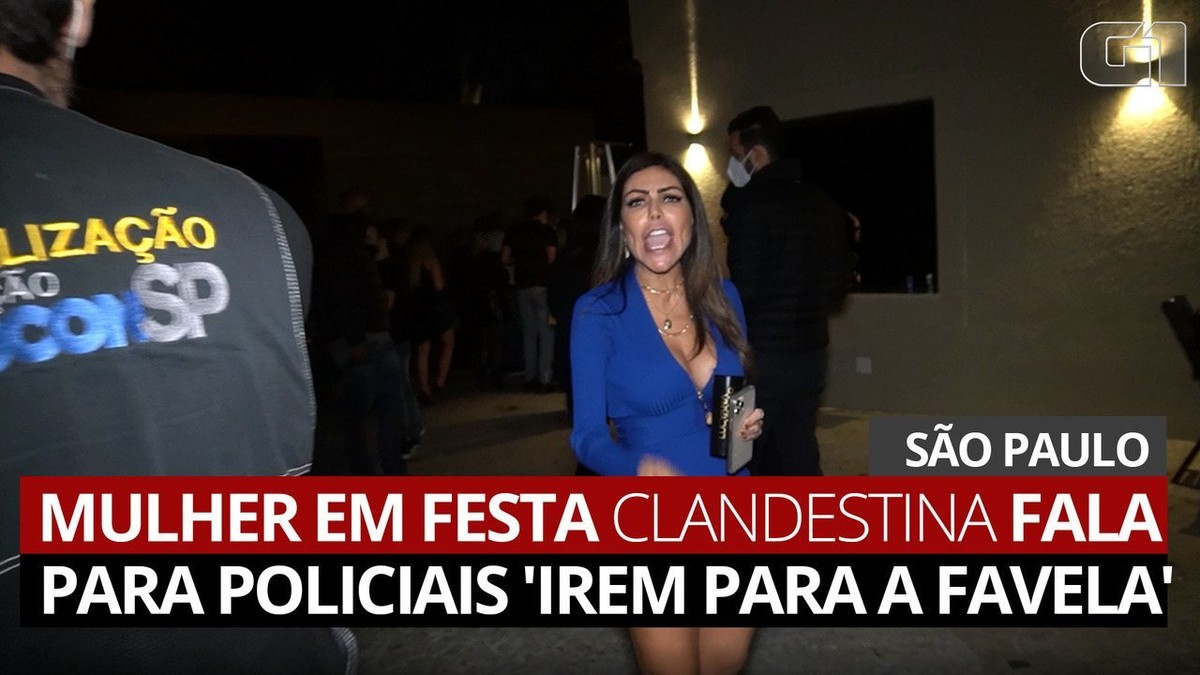 Modelo flagrada em festa nos Jardins, em SP, grita 'vai pra favela' a  policiais; depois, admite 'ter errado' | São Paulo | G1