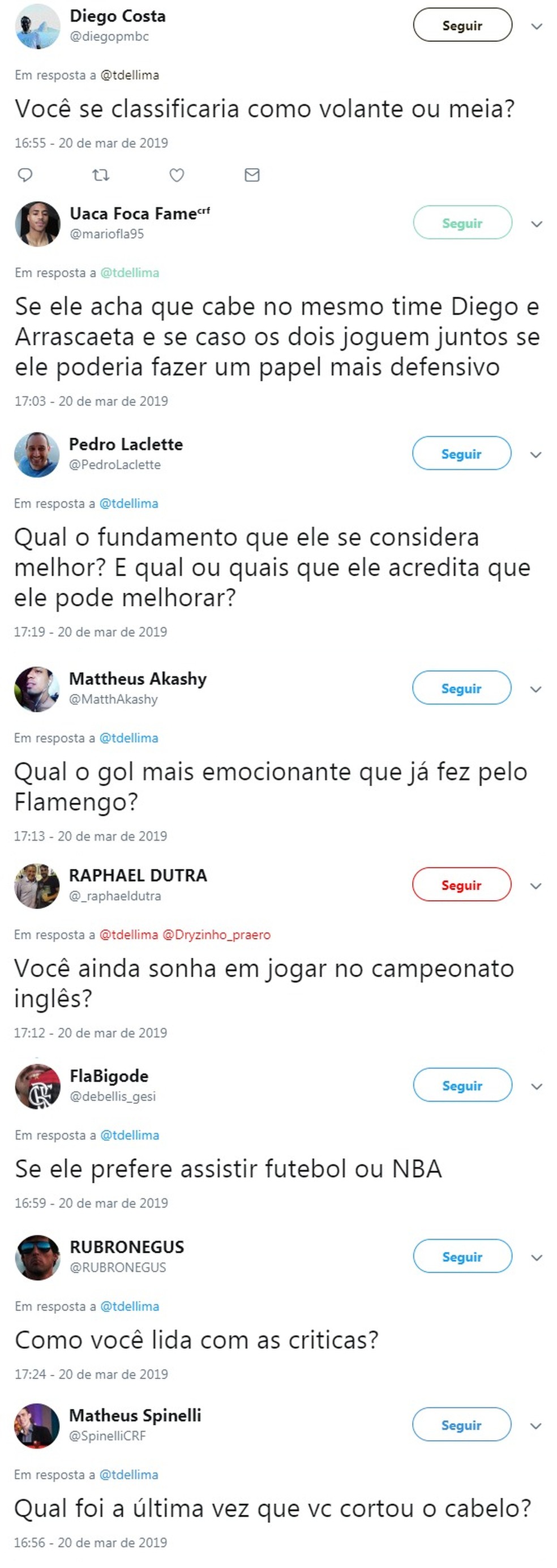 Perguntas dos internautas para Willian Ar&atilde;o no Twitter &mdash; Foto: Reprodu&ccedil;&atilde;o / Twitter