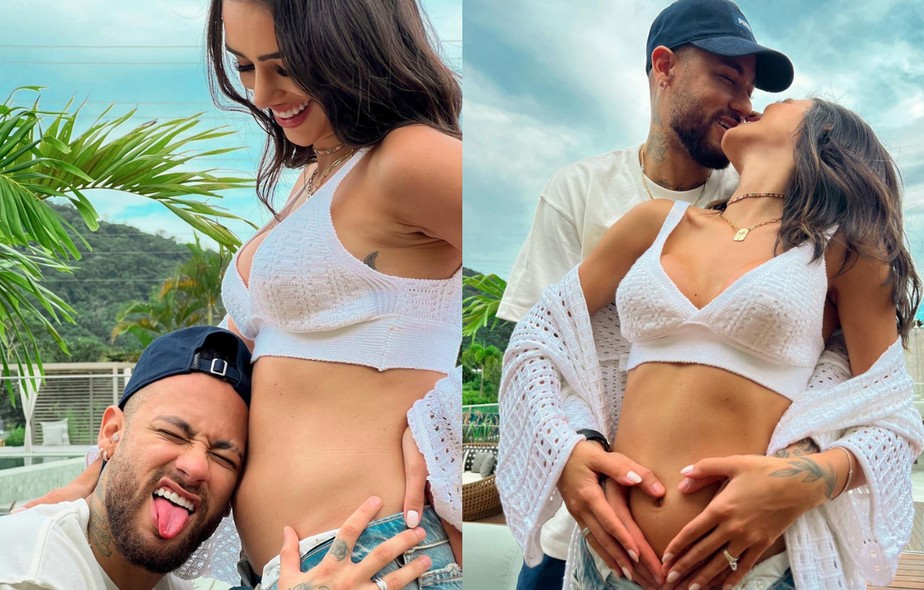 Bruna Biancardi namorada de Neymar anuncia gravidez e famosos comemoram