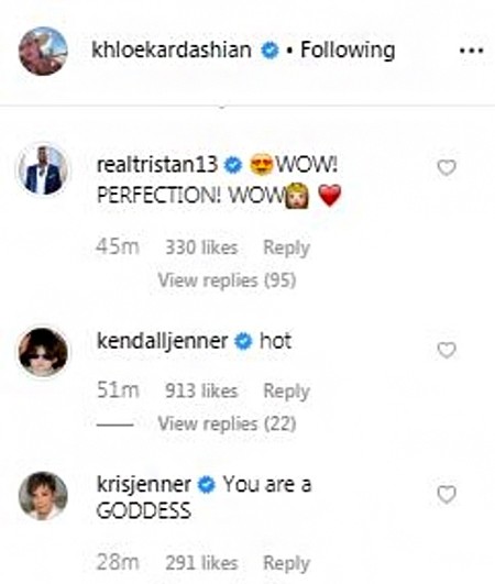 Tristan Thompson em post de Khloé Kardashian  (Foto: Instagram)