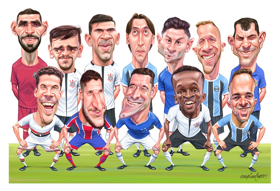 Veja como ficou a seleção do Brasileirão escalada pelos ...