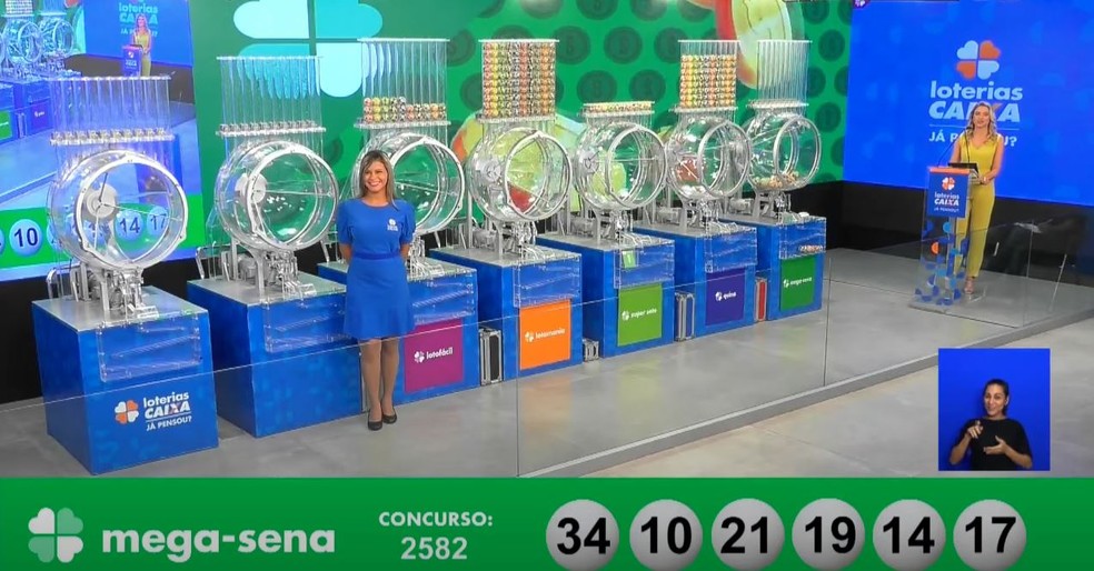 Mega-Sena, concurso 2.582 — Foto: Reprodução/Caixa