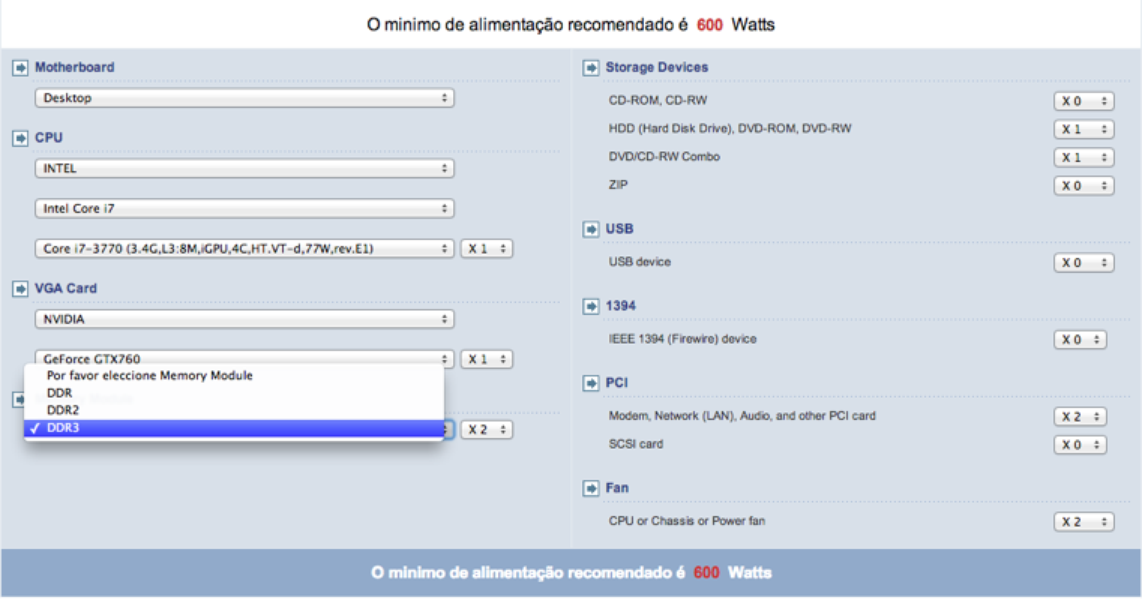 Power Supply Wattage Calculator Download TechTudo
