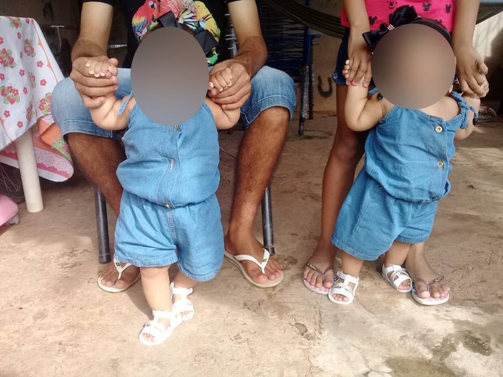 Casal foi morto na frente das gêmeas e de outros dois filhos em Sorriso — Foto: Facebook/Reprodução