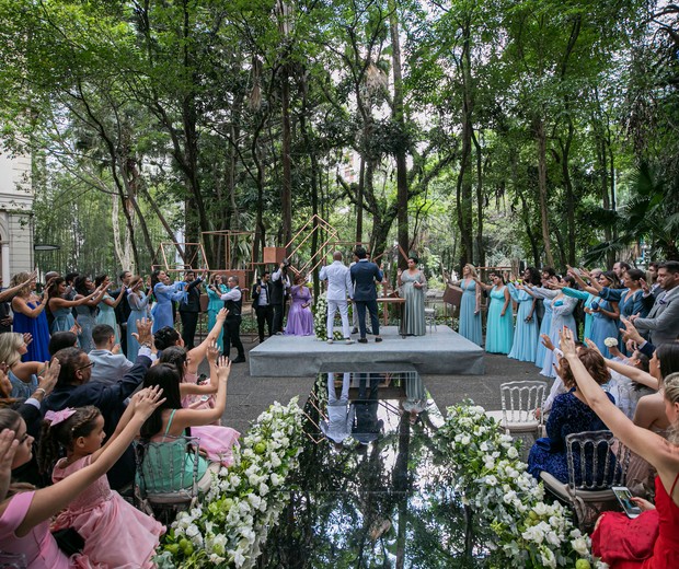 Cerimônia de casamento de Ale de Souza e Rodrigo Shimoto (Foto: Roberto Tamer)