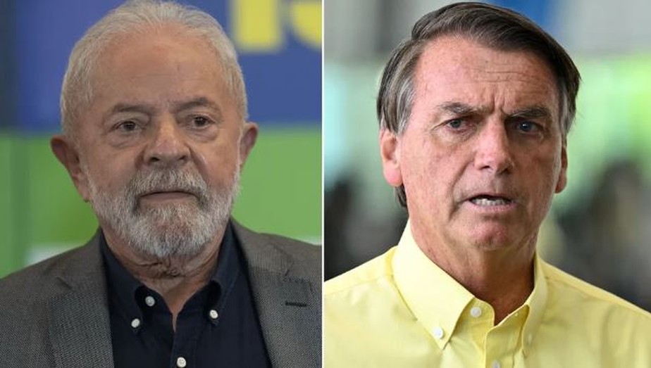 O ex-presidente Lula (PT) e o presidente Bolsonaro (PL)