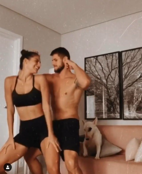 Mari Gonzalez e Jonas Sulzbach em vídeo no Instagram (Foto: reprodução/instagram)