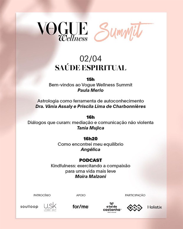 Vogue Wellness Summit: assista aos talks do nosso evento de saúde e bem-estar (Foto: Vogue Brasil)