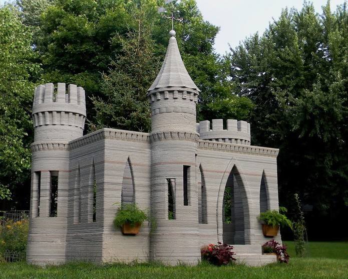 Castelo de concreto, feito com impressora 3D (Foto: Divulga??o/Andrey Rudenko) (Foto: Castelo de concreto, feito com impressora 3D (Foto: Divulga??o/Andrey Rudenko))