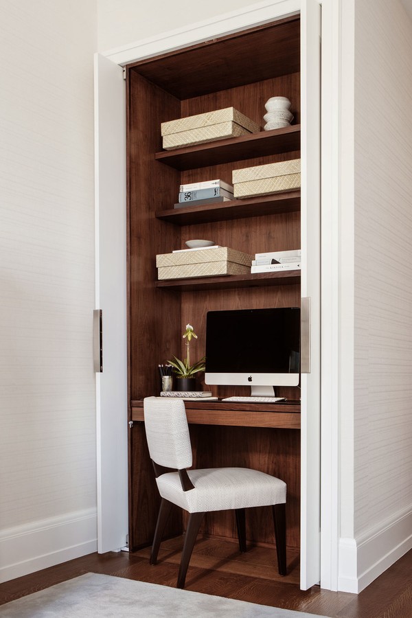 Cloffice: 10 ideias do Pinterest para transformar seu armário em escritório! (Foto: Reprodução / Pinterest)