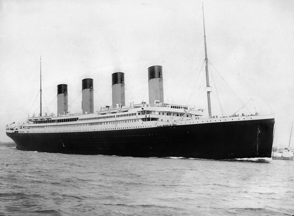  RMS Titanic, saindo de Southampton, Inglaterra.  (Foto: Domínio Público)