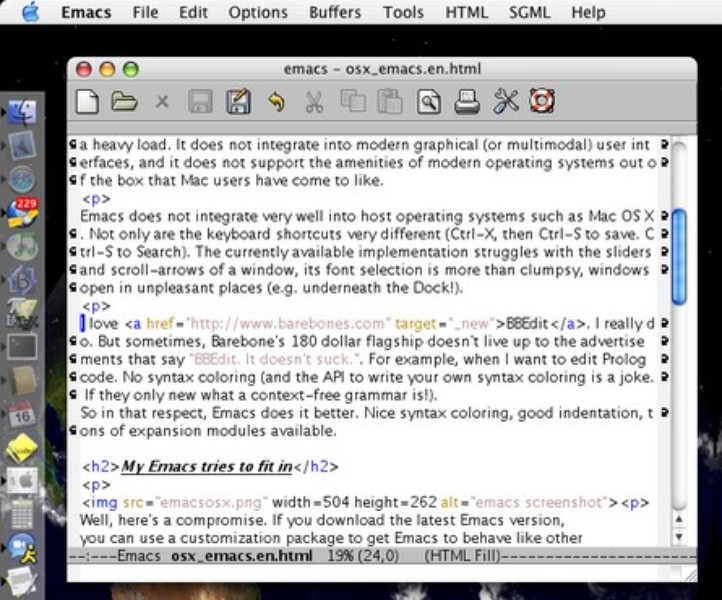 emacs for macos