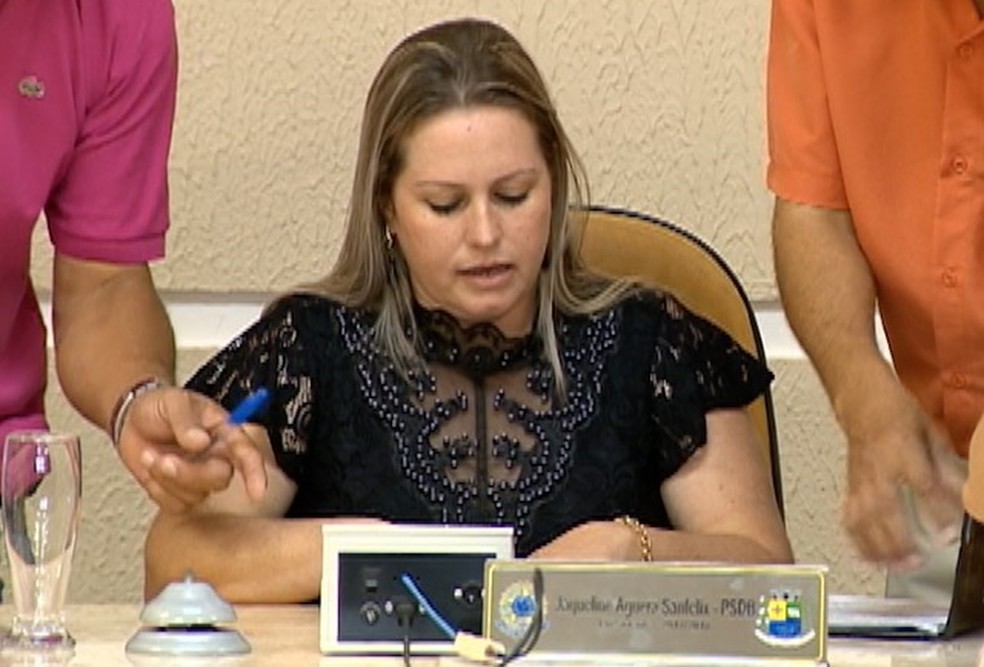 Jaqueline Aguera Sanfelix (PSDB) (Foto: Reprodução/TV Fronteira)