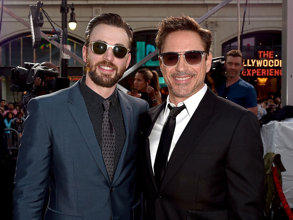 Robert Downey Jr. e Chris Evans (Foto: Getty Images)