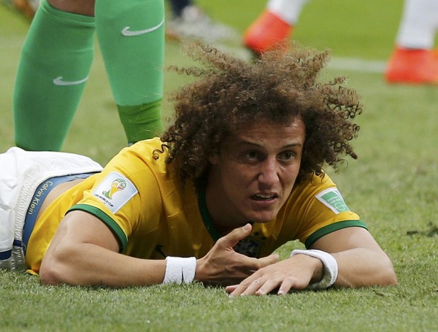 David Luiz Brasil x Holanda (Foto: Reuters)