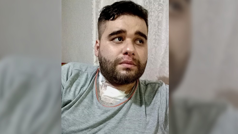 Robert ficou mais de um mês internado, sete dias com a ECMO. — Foto: Arquivo Pessoal