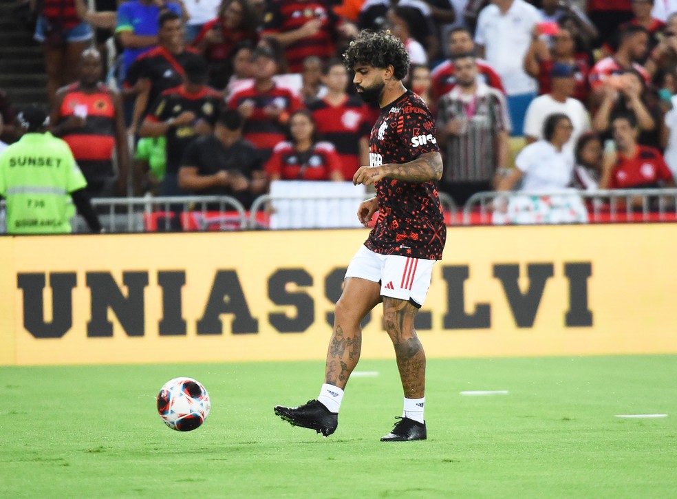 Gabigol, Flamengo, Maracan&atilde;, Fluminense &mdash; Foto: Andr&eacute; Dur&atilde;o