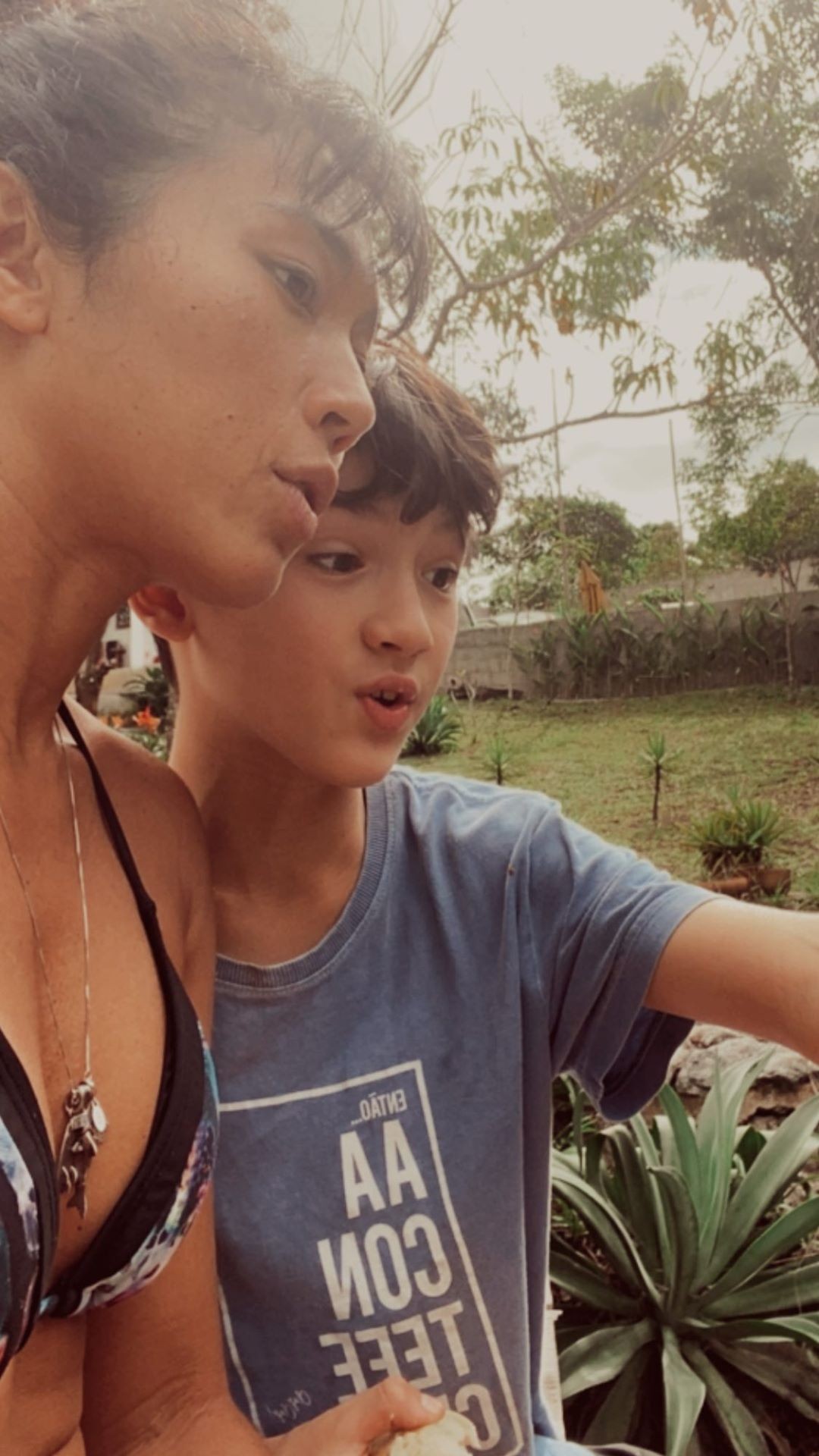 Danni Suzuki com o filho, Kauai (Foto: Reprodução/Instagram)