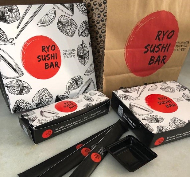 Embalagens do Ryo Sushi Bar (Foto: Divulgação)