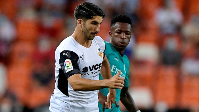 Vini Jr e Soler em Valencia x Real Madrid