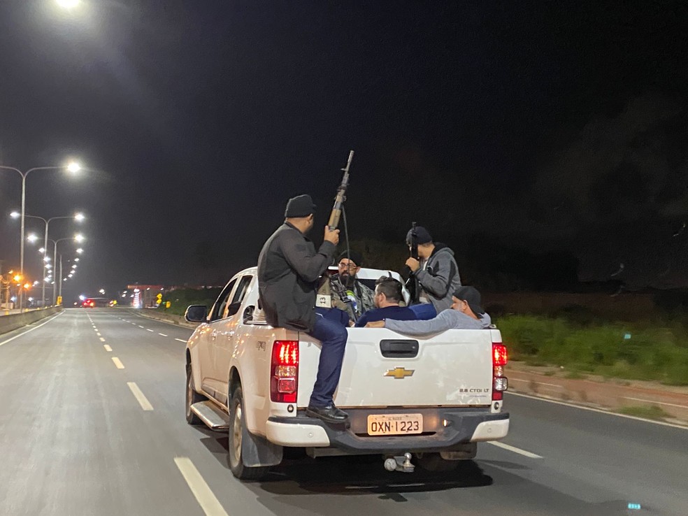 Forças de Segurança de Alagoas simulam assaltos a bancos em Arapiraca e Palmeira dos Índios — Foto: Ascom/SSP-AL
