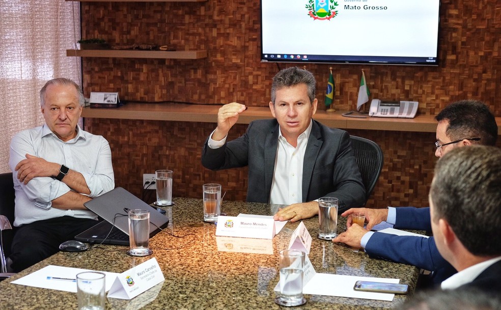 Mauro Mendes (DEM) decretou situaÃ§Ã£o de emergÃªncia â Foto: Mayke Toscano/ Gcom-MT