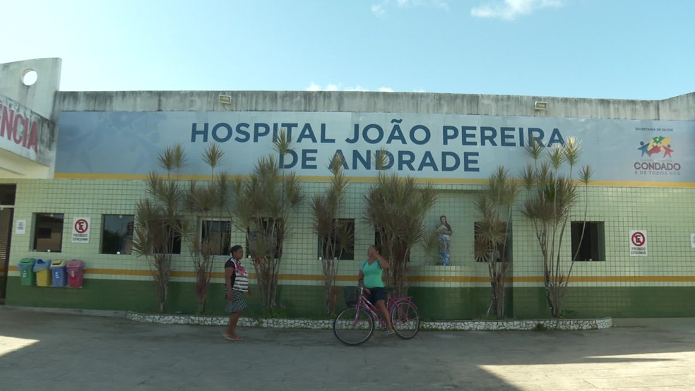 Hospital João Pereira de Andrade fica em Condado, na Zona da Mata Norte de Pernambuco — Foto: Reprodução/TV Globo 