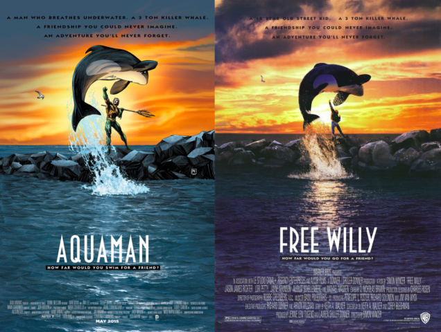 Aquaman ganhou sua versão 'Free Willy' (Foto: Divulgação)