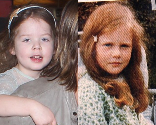 Sunday Rose e Nicole Kidman quando era pequena (Foto: reprodução)