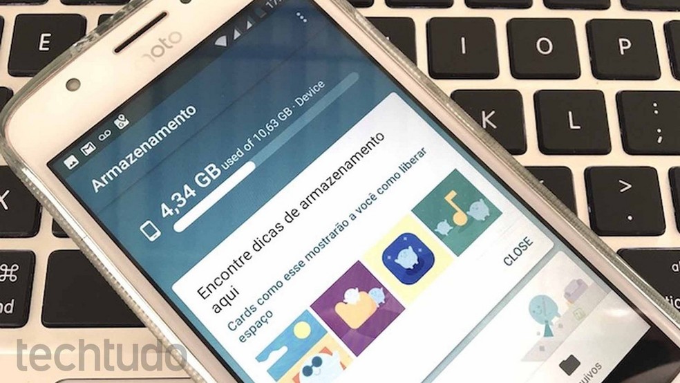 Como criar uma pasta no celular: app Files ajuda a organizar Android — Foto: Helito Bijora/TechTudo