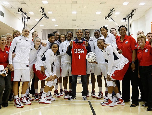 Obama, basquete, Seleção Feminina (Foto: Agência Reuters)